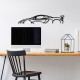 Decorative Metal Wall Accessory Mclaren P1 Silhouette Black Decorative Metal Wall Accessory Mclaren P1 Silhouette Black