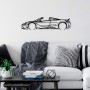 Decorative Metal Wall Accessory McLaren 720S Silhouette Black