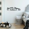 Wallxpert Decorative Metal Wall Accessory McLaren 720S Silhouette Black