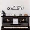 Decorative Metal Wall Accessory Chevrolet Camaro Silhouette Black