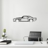 Decorative Metal Wall Accessory Chevrolet Camaro Silhouette Black