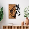 Wallxpert Decorative Wooden Wall Accessory Horse 1 Walnut
Black