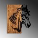 Wallxpert Decorative Wooden Wall Accessory Horse 1 Walnut
Black