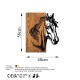 Wallxpert Decorative Wooden Wall Accessory Horse 1 Walnut
Black