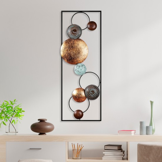 Decorative Metal Wall Accessory Textured - 8 Multicolor Wallxpert Decorative Metal Wall Accessory Textured - 8 Multicolor