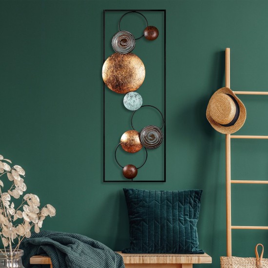 Decorative Metal Wall Accessory Textured - 8 Multicolor Wallxpert Decorative Metal Wall Accessory Textured - 8 Multicolor