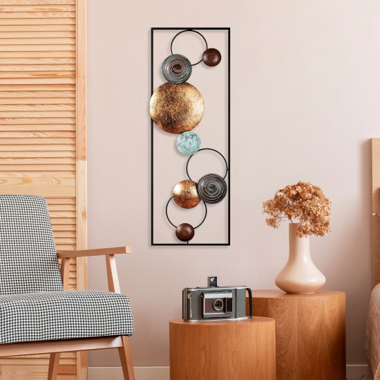 Decorative Metal Wall Accessory Textured - 8 Multicolor Wallxpert Decorative Metal Wall Accessory Textured - 8 Multicolor
