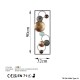 Decorative Metal Wall Accessory Textured - 8 Multicolor Wallxpert Decorative Metal Wall Accessory Textured - 8 Multicolor