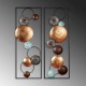 Decorative Metal Wall Accessory Textured - 9 Multicolor Decorative Metal Wall Accessory Textured - 9 Multicolor