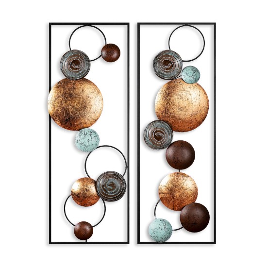 Decorative Metal Wall Accessory Textured - 9 Multicolor Decorative Metal Wall Accessory Textured - 9 Multicolor