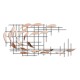 Decorative Metal Wall Accessory Sheen - 2 Multicolor Decorative Metal Wall Accessory Sheen - 2 Multicolor