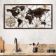 Decorative Metal Wall Accessory World Map Large - 1 Multicolor Wallxpert Decorative Metal Wall Accessory World Map Large - 1 Multicolor