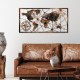 Decorative Metal Wall Accessory World Map Large - 3 Multicolor Wallxpert Decorative Metal Wall Accessory World Map Large - 3 Multicolor