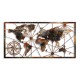 Decorative Metal Wall Accessory World Map Large - 3 Multicolor Wallxpert Decorative Metal Wall Accessory World Map Large - 3 Multicolor