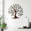 Decorative Metal Wall Accessory Tree - 1 Multicolor