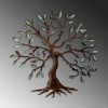 Decorative Metal Wall Accessory Tree - 1 Multicolor