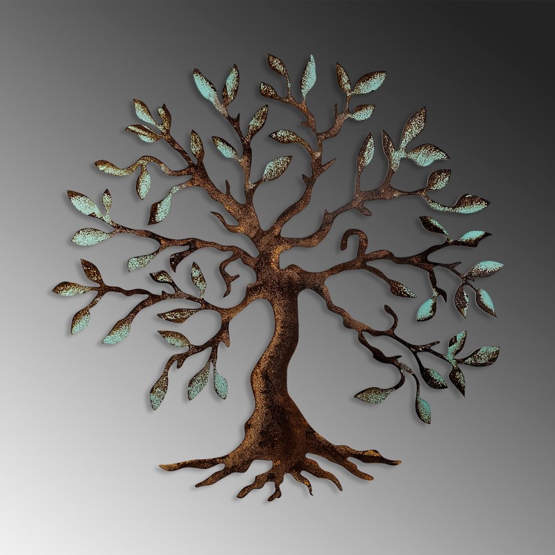 Decorative Metal Wall Accessory Tree - 1 Multicolor