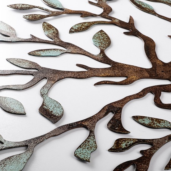 Decorative Metal Wall Accessory Tree - 1 Multicolor Decorative Metal Wall Accessory Tree - 1 Multicolor