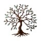 Decorative Metal Wall Accessory Tree - 1 Multicolor Decorative Metal Wall Accessory Tree - 1 Multicolor