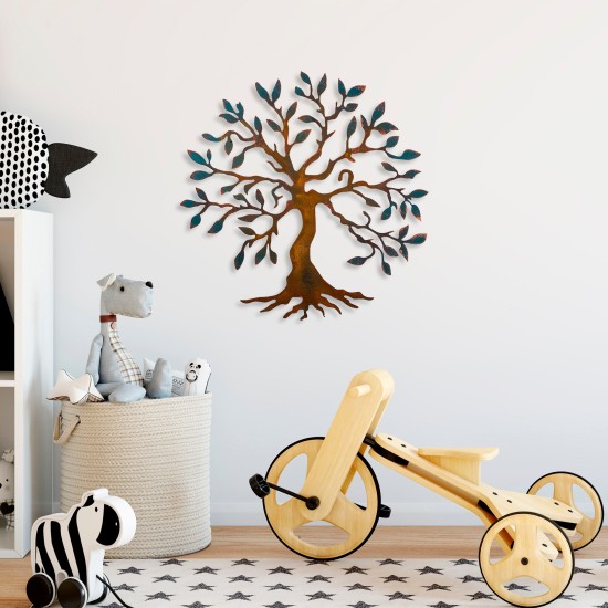 Decorative Metal Wall Accessory Tree - 2 Multicolor Decorative Metal Wall Accessory Tree - 2 Multicolor