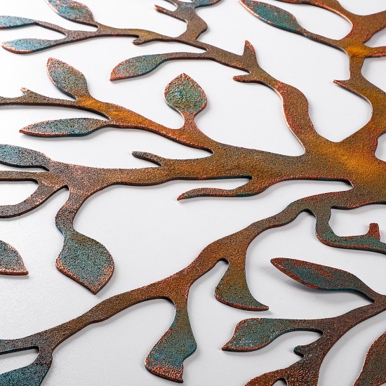 Decorative Metal Wall Accessory Tree - 2 Multicolor Decorative Metal Wall Accessory Tree - 2 Multicolor