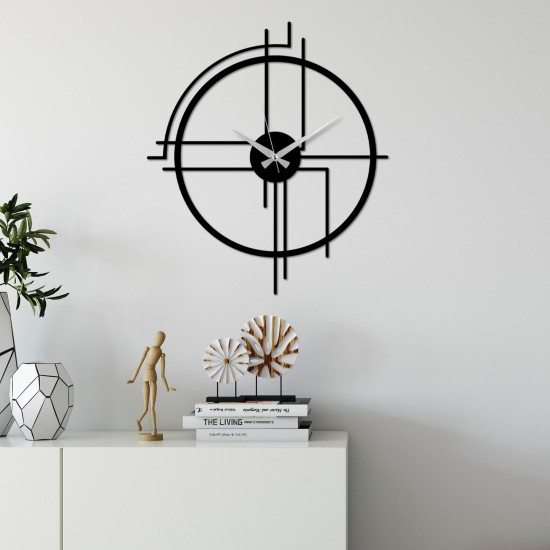 Decorative Metal Wall Clock Minimal Black Decorative Metal Wall Clock Minimal Black