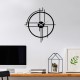 Decorative Metal Wall Clock Minimal Black Decorative Metal Wall Clock Minimal Black