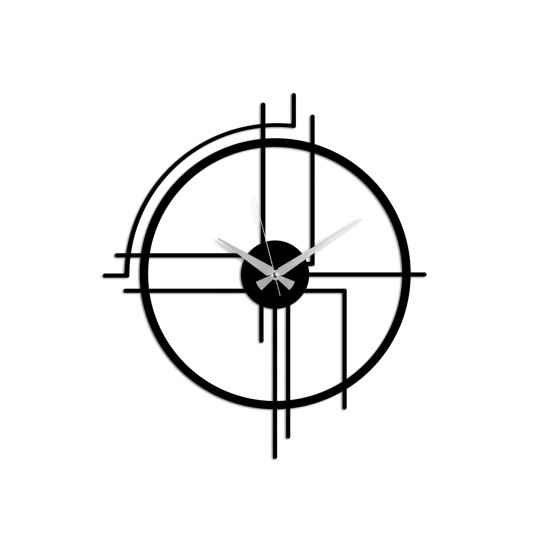 Decorative Metal Wall Clock Minimal Black Decorative Metal Wall Clock Minimal Black