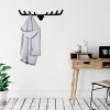 Wallxpert Metal Wall Hook Antler Black
