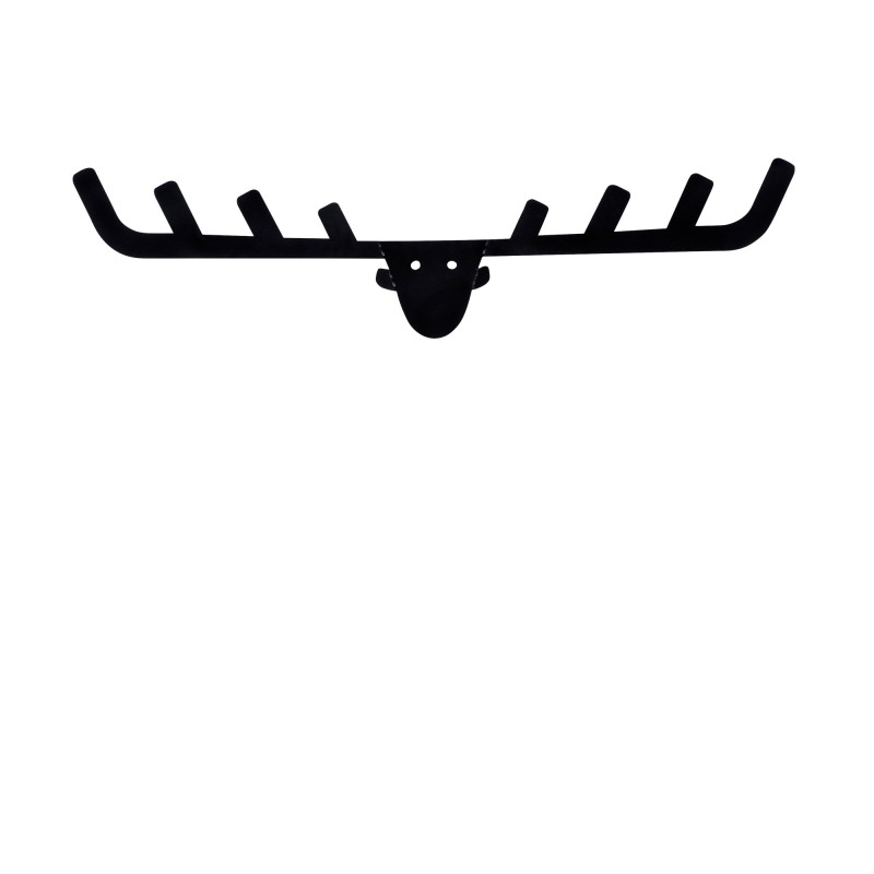 Wallxpert Metal Wall Hook Antler Black