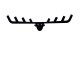 Metal Wall Hook Antler Black Wallxpert Metal Wall Hook Antler Black