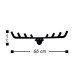 Metal Wall Hook Antler Black Wallxpert Metal Wall Hook Antler Black