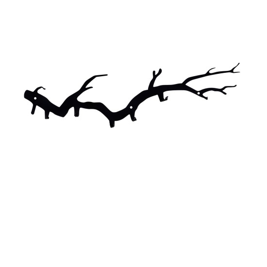 Wallxpert Metal Wall Hook Bough Black