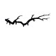 Wallxpert Metal Wall Hook Bough Black
