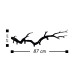 Wallxpert Metal Wall Hook Bough Black
