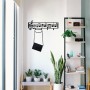 Metal Wall Hook Note Black