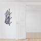 Wallxpert Metal Wall Hook Rod 2 Black