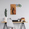 Decorative Wooden Wall Accessory Banksy - 14 Walnut
Black