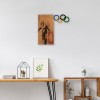 Decorative Wooden Wall Accessory Banksy - 14 Walnut
Black