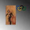 Decorative Wooden Wall Accessory Banksy - 14 Walnut
Black