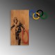 Decorative Wooden Wall Accessory Banksy - 14 Walnut
Black