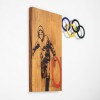 Decorative Wooden Wall Accessory Banksy - 14 Walnut
Black