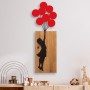 Decorative Wooden Wall Accessory Banksy - 17 Walnut
Black