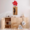 Wallxpert Decorative Wooden Wall Accessory Banksy - 17 Walnut
Black