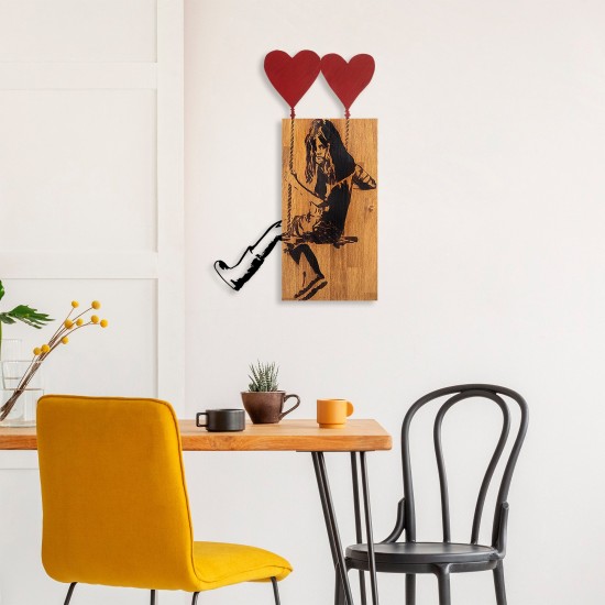 Decorative Wooden Wall Accessory Banksy - 18 Walnut
Black Wallxpert Decorative Wooden Wall Accessory Banksy - 18 Walnut
Black
