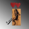 Wallxpert Decorative Wooden Wall Accessory Banksy - 18 Walnut
Black