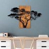 Wallxpert Decorative Wooden Wall Accessory Acacia Tree - 387 Walnut
Black