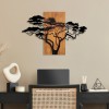 Wallxpert Decorative Wooden Wall Accessory Acacia Tree - 387 Walnut
Black