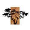 Wallxpert Decorative Wooden Wall Accessory Acacia Tree - 387 Walnut
Black