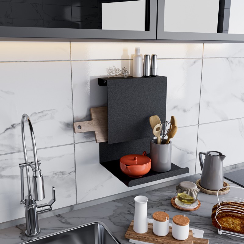 Wall Shelf Brano Black